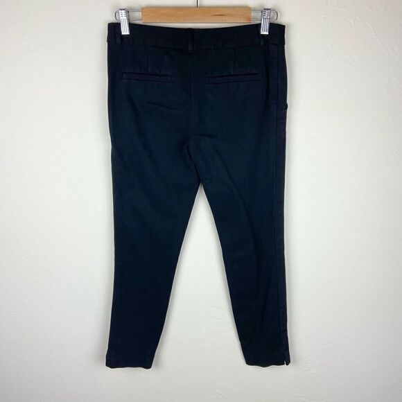 Madewell Straight Leg Pleated Stretch Pant - Black - Picture 5 of 7